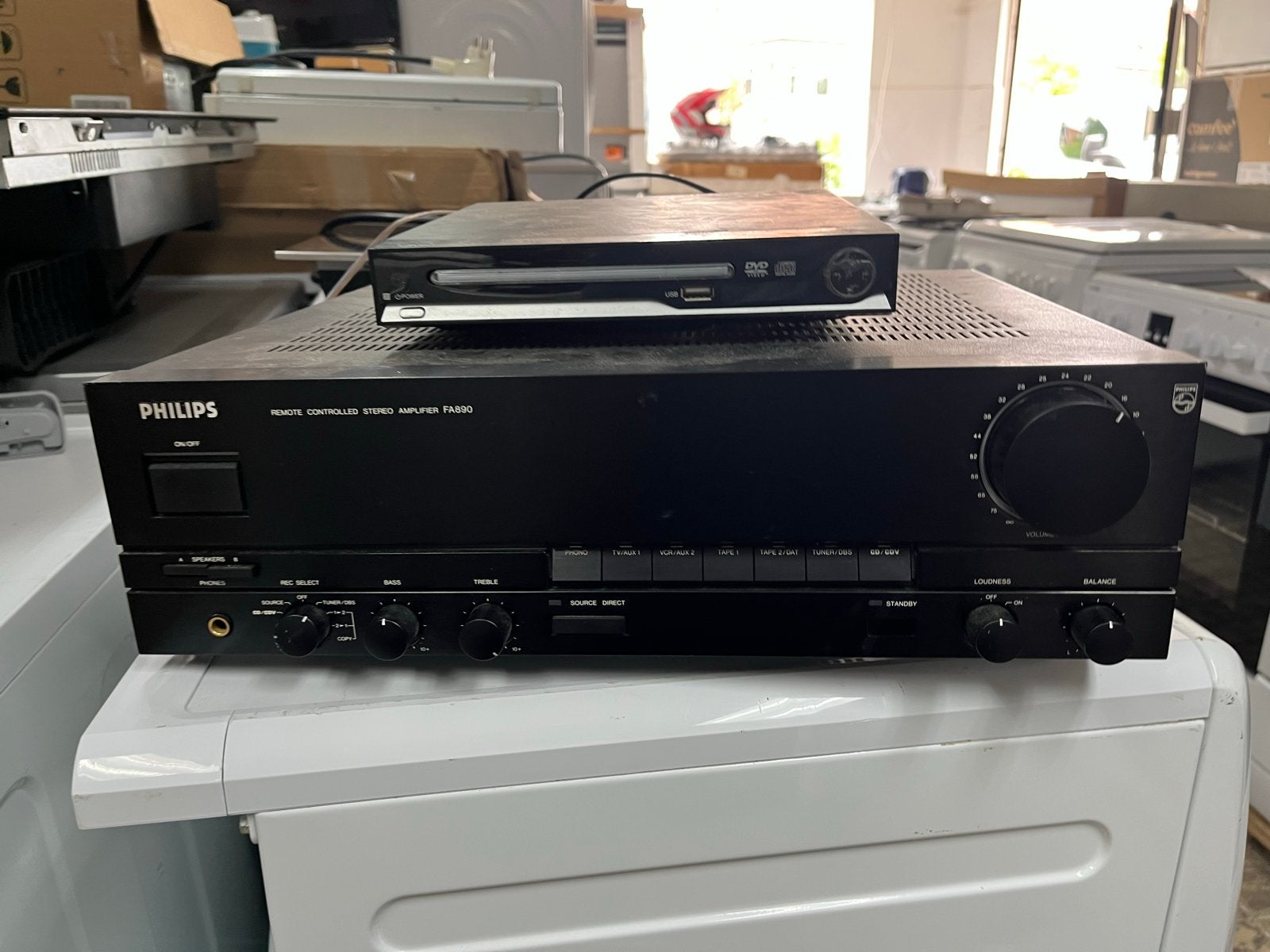 Philips FA500 Versterker met DVD-speler, Overige merken, Gebruikt, Ophalen of Verzenden, 60 tot 120 watt