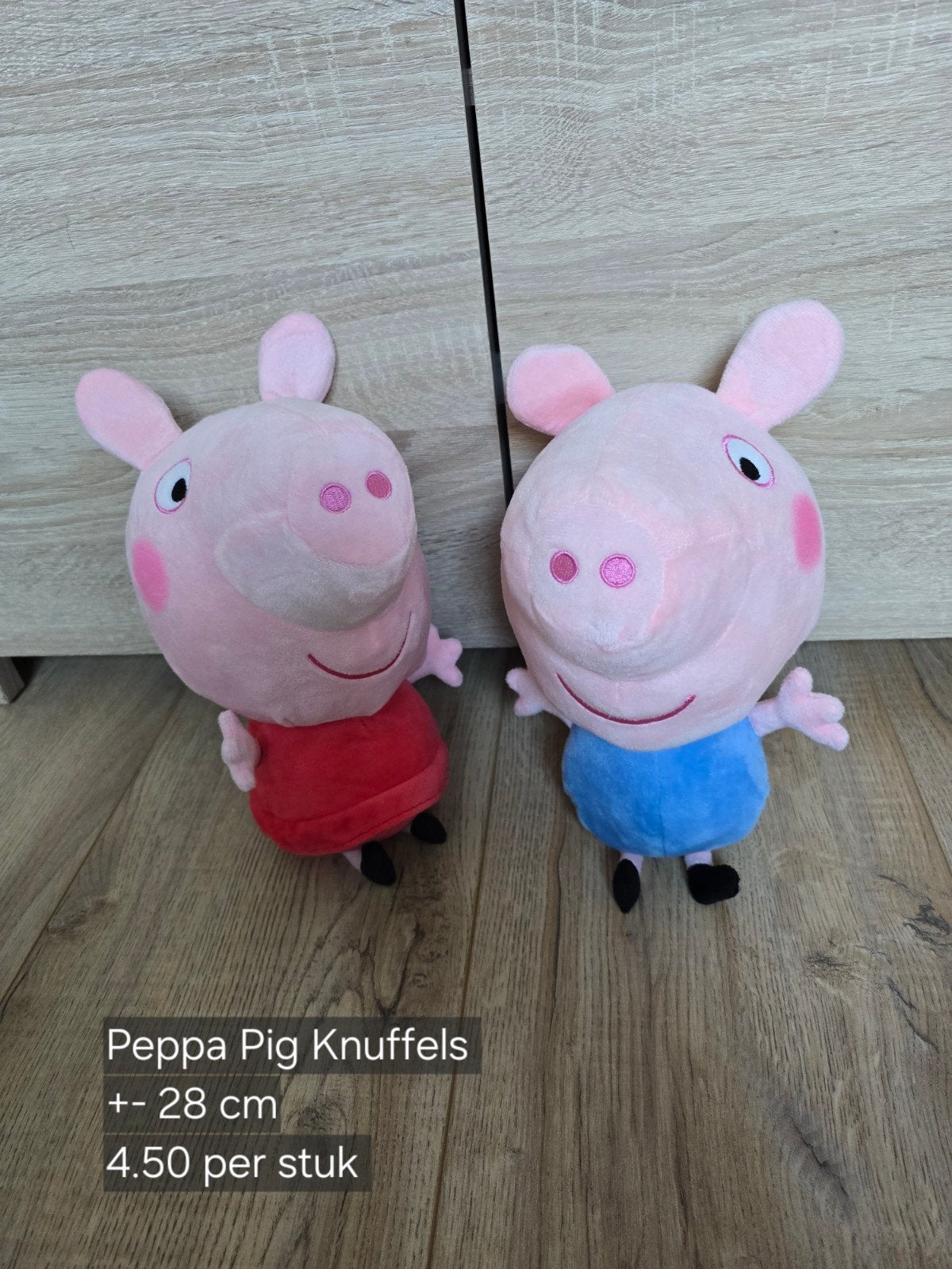 Leuke Peppa Pig en George knuffels in perfecte staat, Ophalen, Overige merken, Overige typen, Middelgroot (20 tot 80 cm)