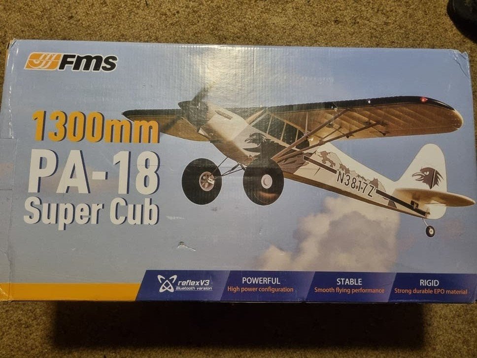 Nieuwe Fms PA 18 1300 mm Rtf incl alles.om meteen te vliegen, Ophalen of Verzenden, Nieuw