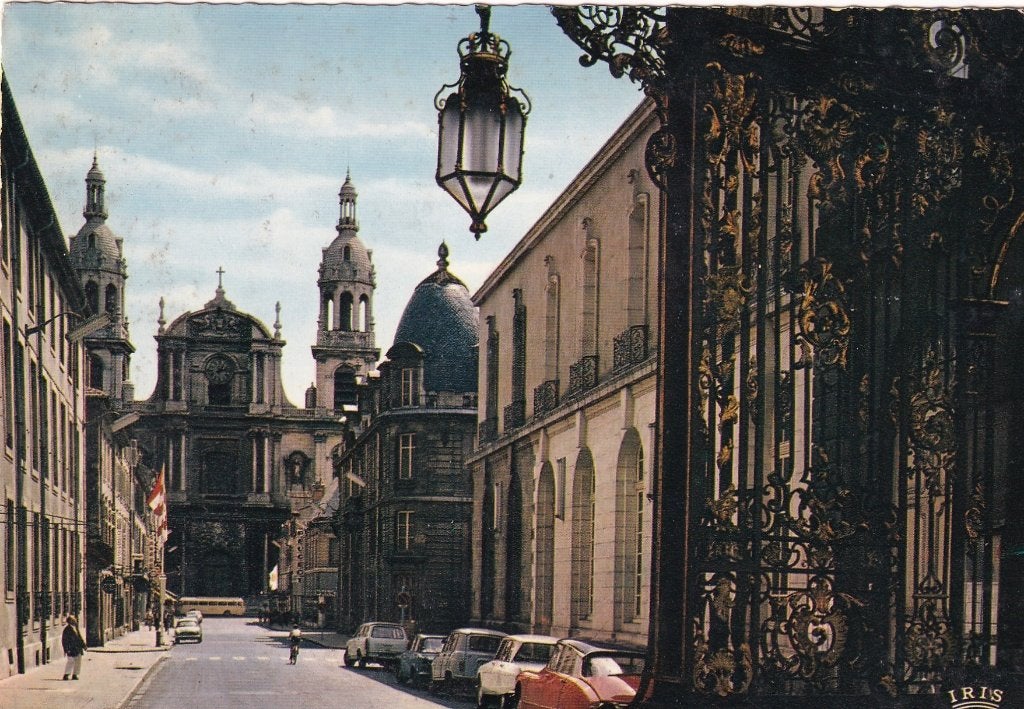 Frankrijk Nancy, les grilles place stanislas etla cathedrale, Verzenden, 1960 tot 1980, Ongelopen, Frankrijk
