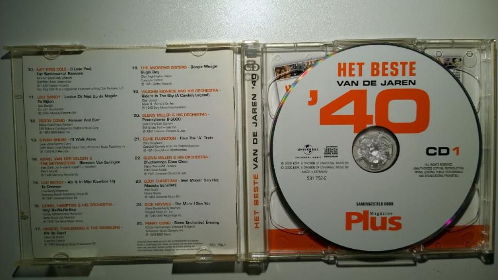 Het Beste Van De Jaren '40, Ophalen of Verzenden, Zo goed als nieuw, Pop
