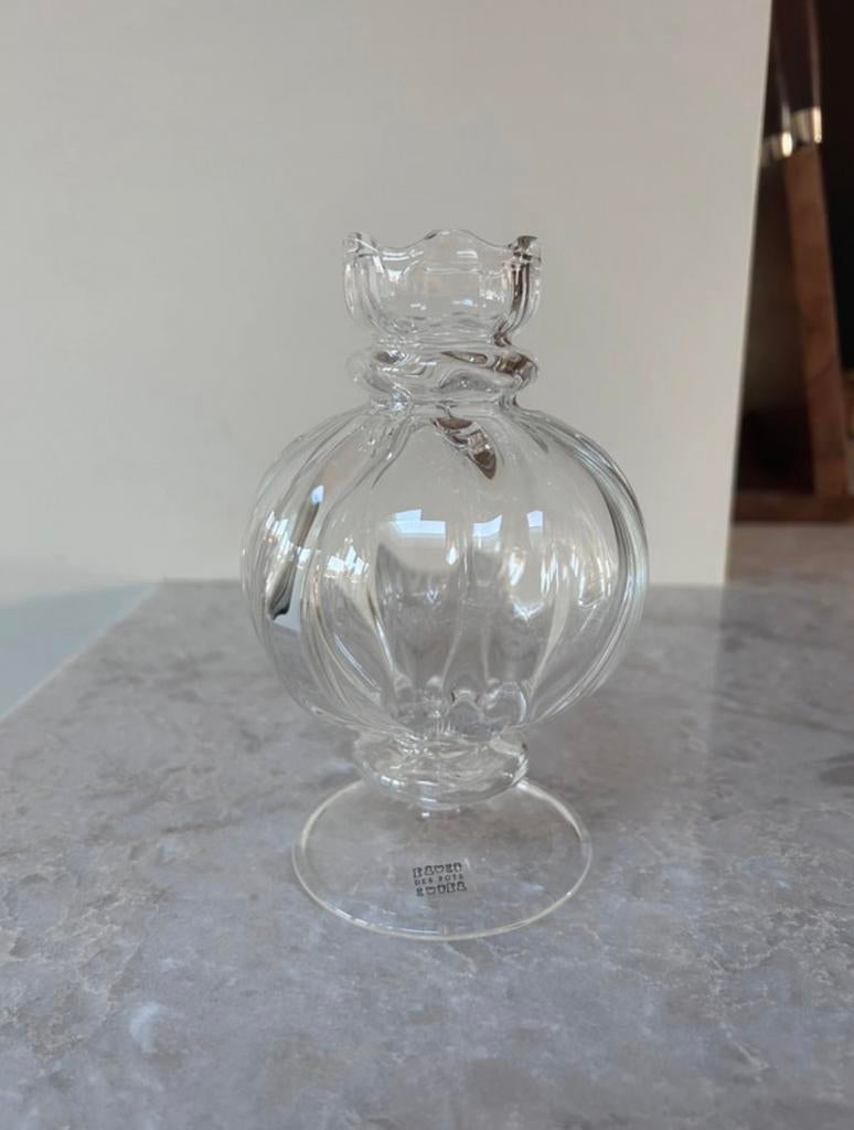 Des Pots Glazen Vaasje - Uniek Design, Antiek en Kunst, Ophalen of Verzenden