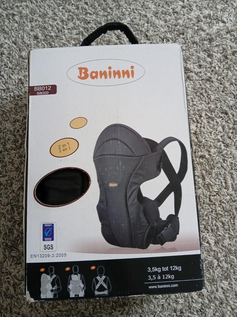Buikdrager baninni sacco, Kinderen en Baby's, Overige merken, Nieuw, Ophalen of Verzenden, Buik