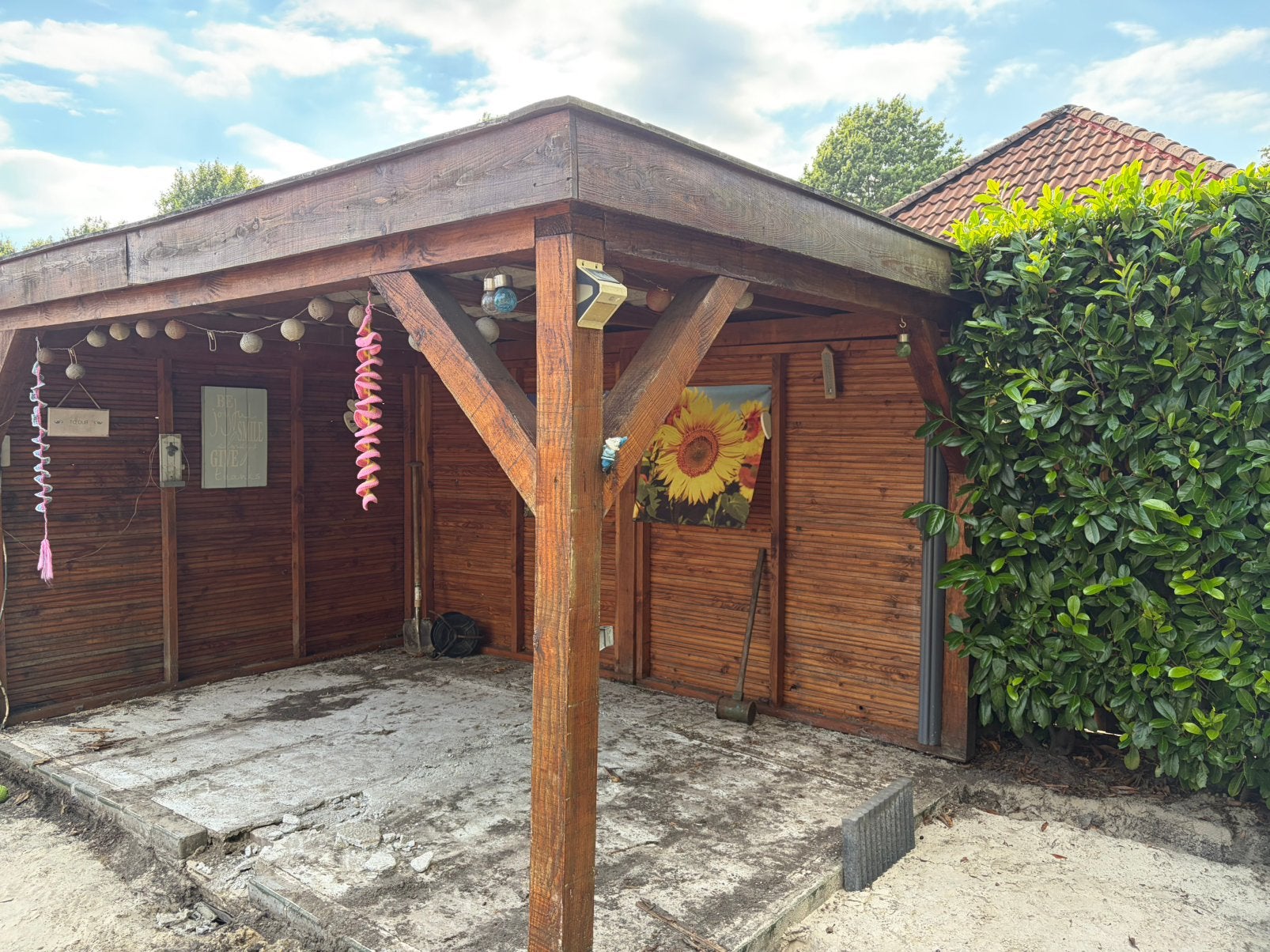 Vanwege verandering tuin gaat deze overkapping weg, Ophalen, Zo goed als nieuw