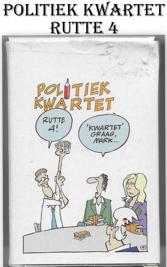 Het politiek kwartetspel Rutte 4, Ophalen of Verzenden, Zo goed als nieuw, Kwartet(ten)