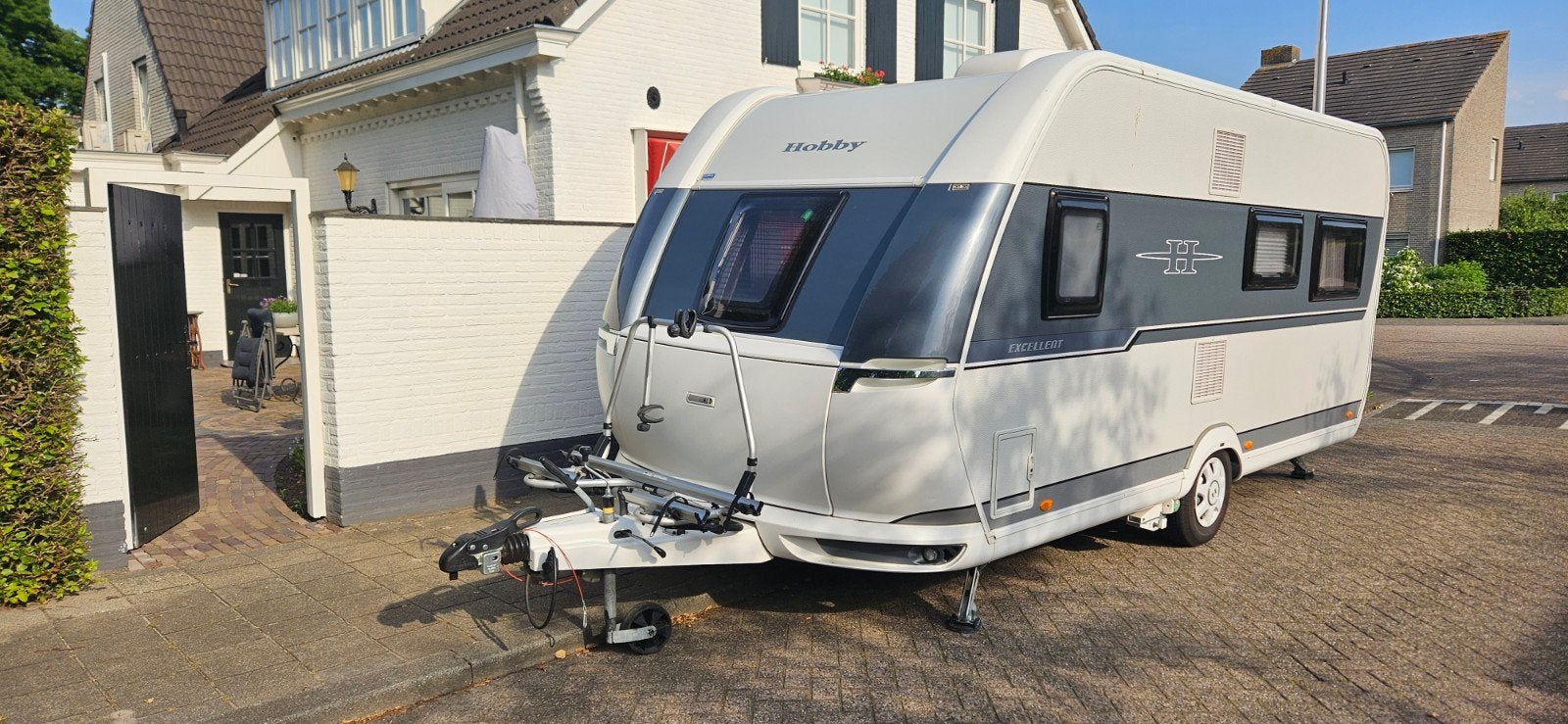 Hobby 495 ufe excellent, Airco, Mover, Unico luifel, Schokbreker, Rondzit, Hobby, Frans bed