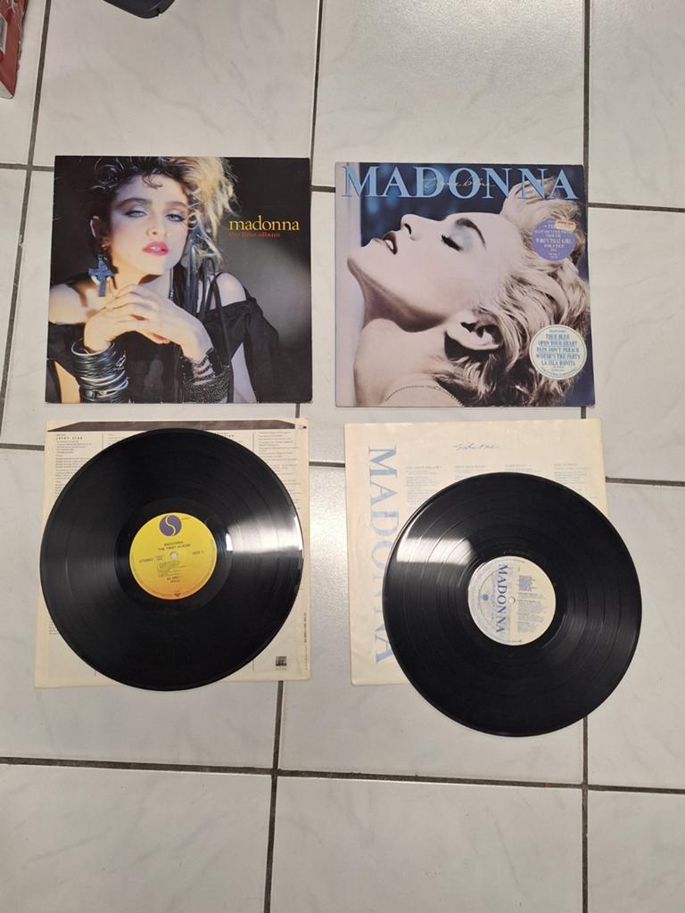 Vintage 2x vinyl lps albums Madonna jaren 80, Ophalen of Verzenden, Gebruikt, 12 inch
