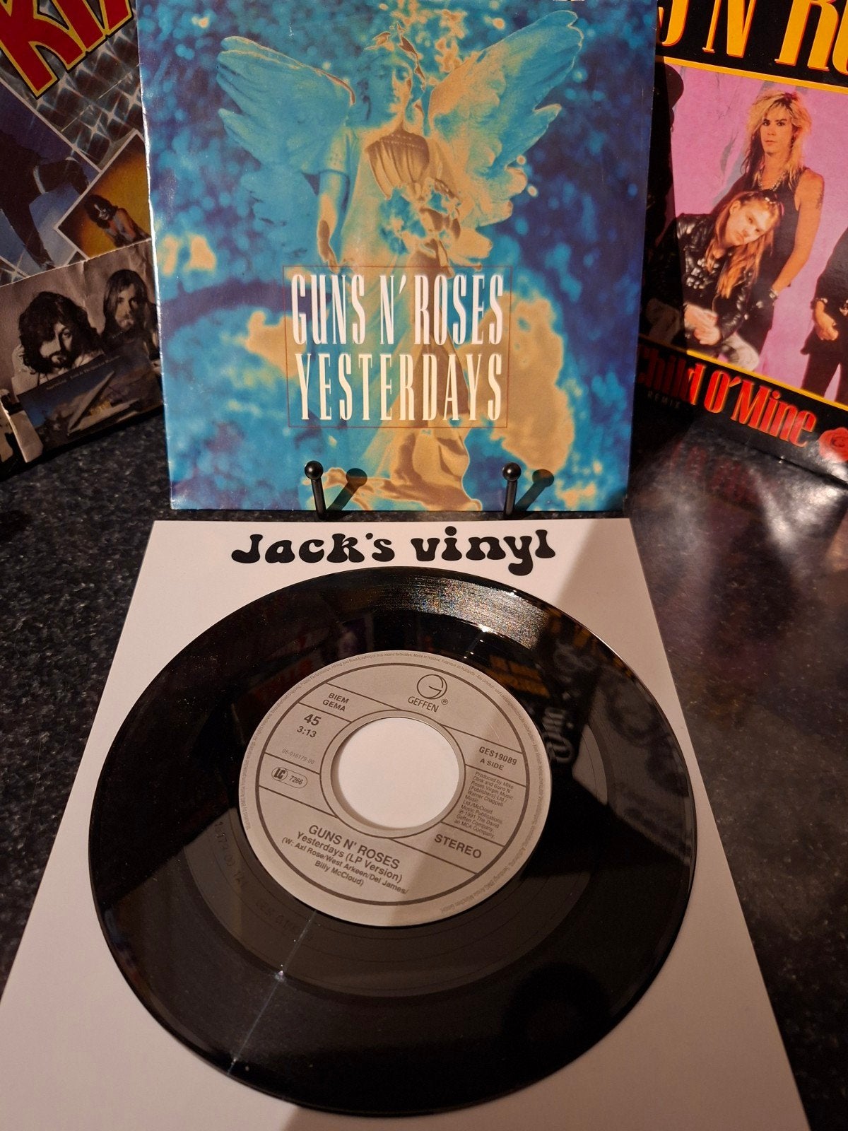 Guns N' Roses - Yesterdays / november rain   1992, Cd's en Dvd's, 7 inch, Ophalen of Verzenden, Overige typen, Fotohoes