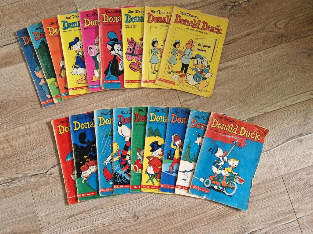 19 Donald Ducks uit 1967, Gelezen, Europa, Ophalen of Verzenden, Meerdere comics
