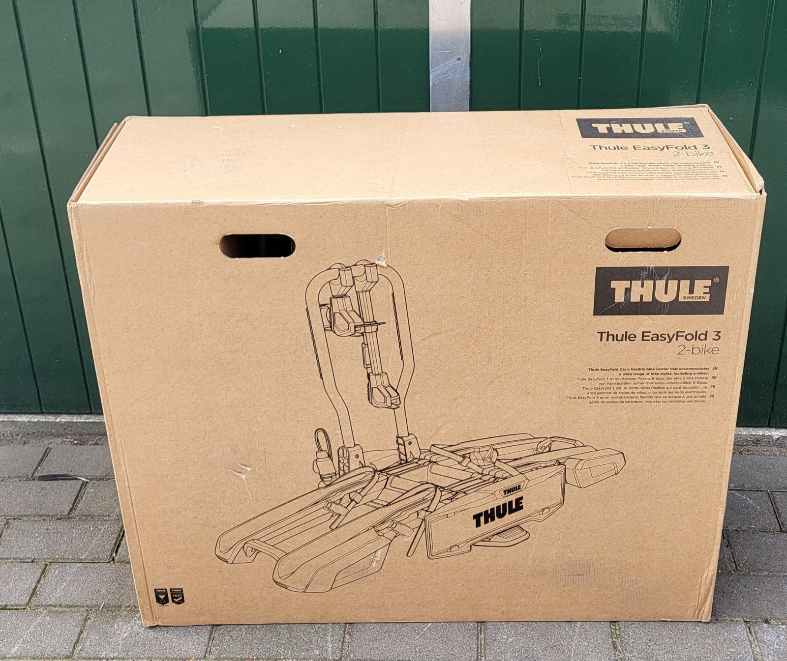 Thule EasyFold 3 Fietsendrager Nieuw in doos, Auto diversen, Fietsendragers, Elektrische fiets, Nieuw, Ophalen of Verzenden, 2 fietsen