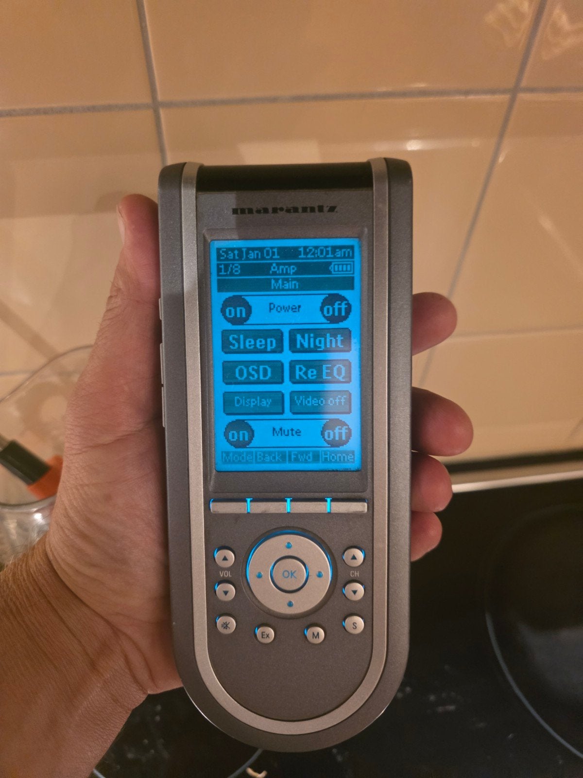 Marantz RC3200 originele afstandsbediening met Touchscreen, Mediaspeler, Gebruikt, Universeel, Ophalen of Verzenden