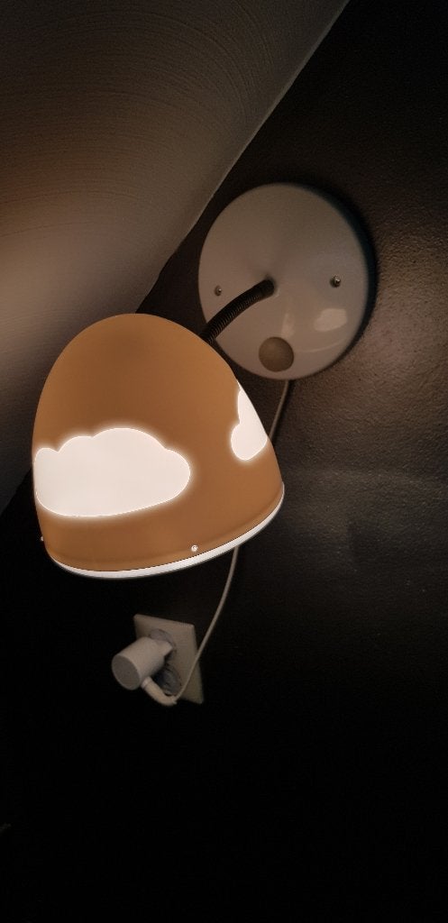 Leuke wandlamp voor op de kinderkamer, wit, Ikea!! 'wolken', Ophalen of Verzenden, Zo goed als nieuw, Wit, Wanddecoratie