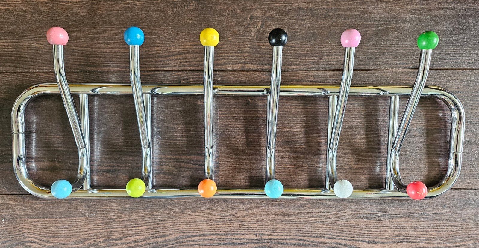 Vintage Sputnik kapstok, Huis en Inrichting, Woonaccessoires | Kapstokken, Ophalen, Hout, Wandkapstok, Minder dan 100 cm