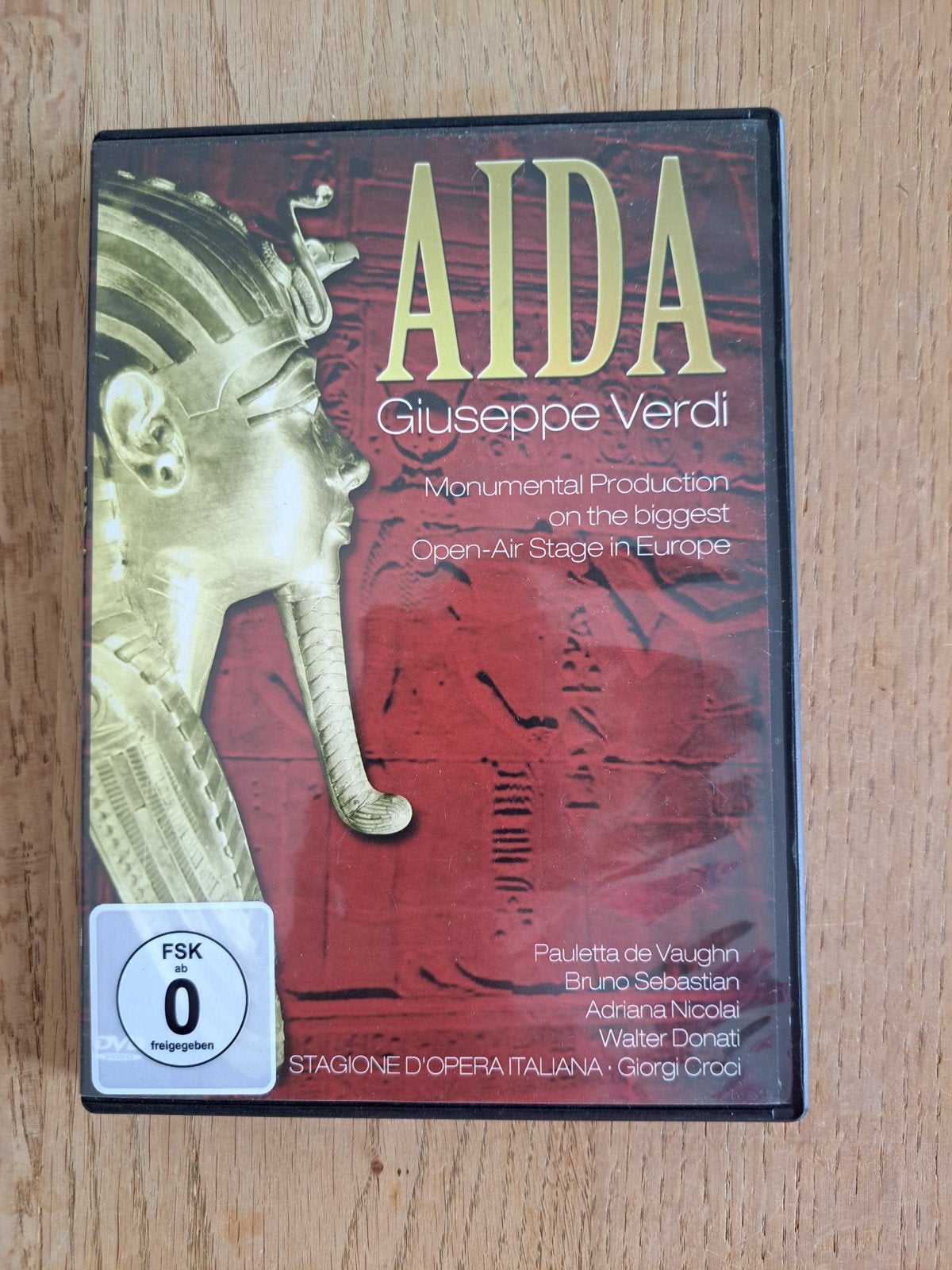 Aida Giuseppe Verdi dvd, Cd's en Dvd's, Alle leeftijden, Ophalen of Verzenden, 1940 tot 1960, Zo goed als nieuw
