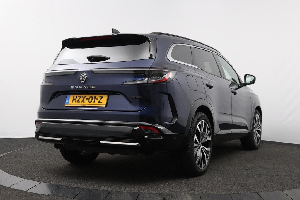 Renault Espace E-Tech full hybrid 200 iconic 7p. | Leder | P, Auto's, Renault, Gebruikt, 1199 cc, Blauw, 7 stoelen