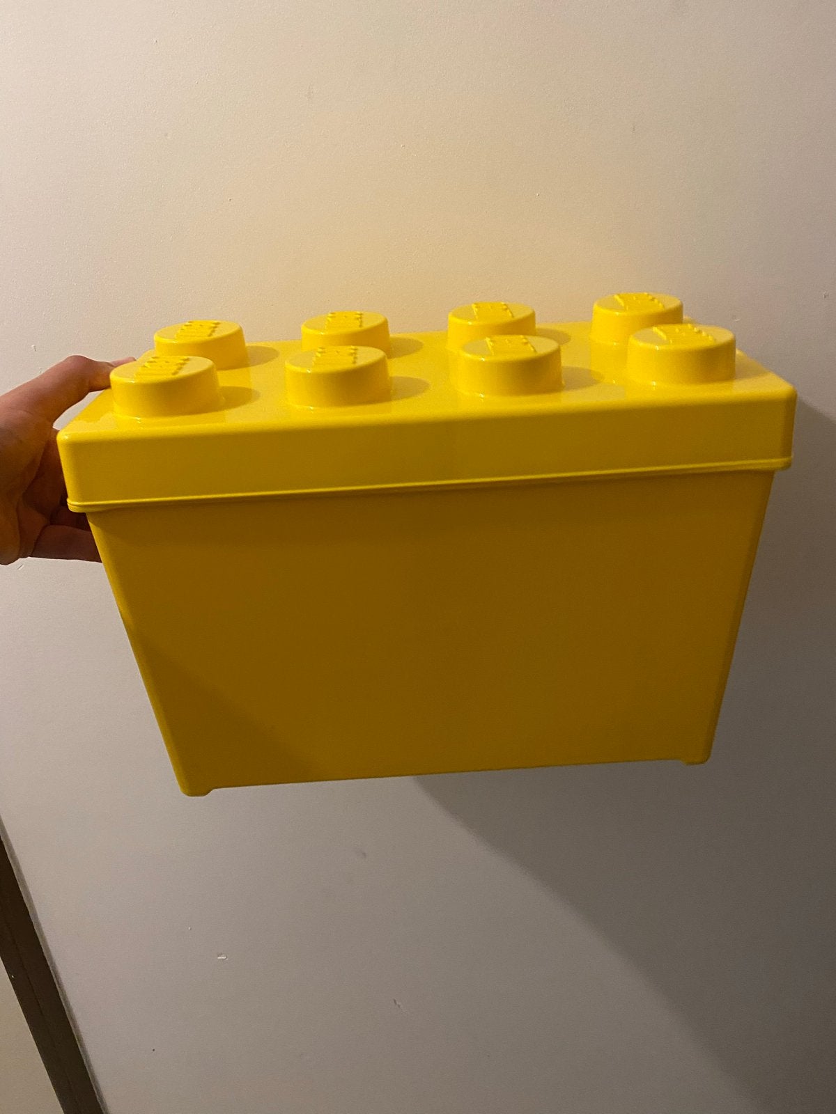 Originele Gele LEGO Opbergdoos - Hoog Model, Ophalen of Verzenden, Gebruikt, Accessoire, Lego