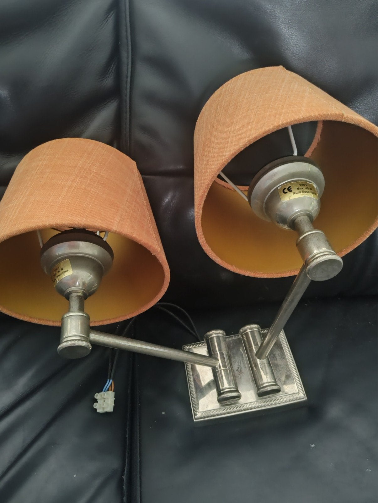 🔴  Aura dubbel wandlampje, Huis en Inrichting, Lampen | Wandlampen, Ophalen of Verzenden