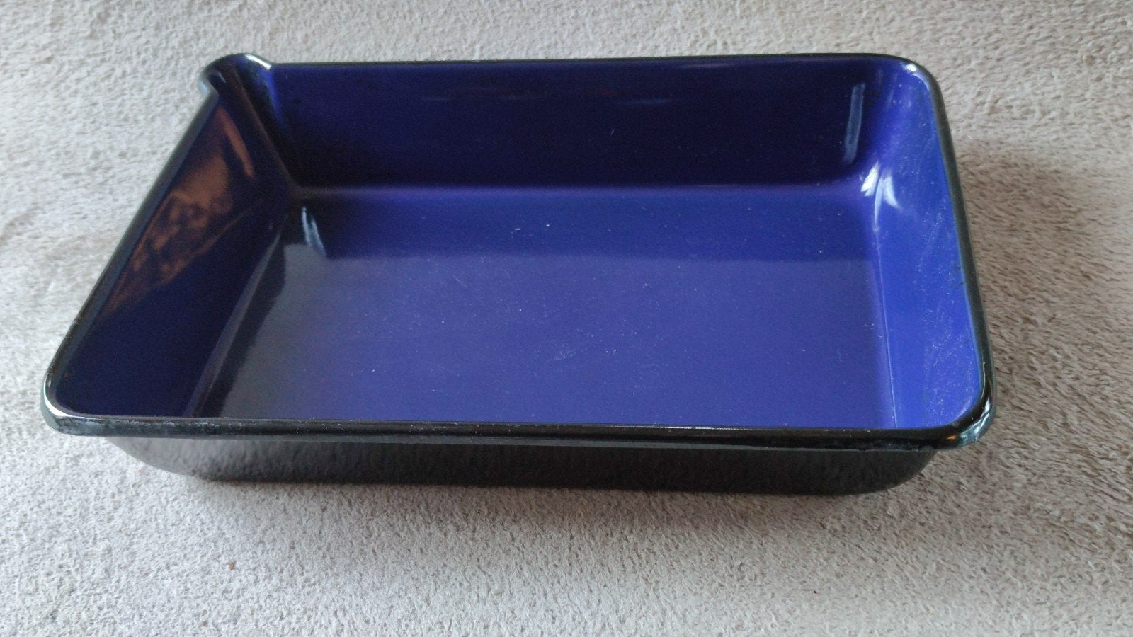 Vintage BK braadslede ovenschaal met schenktuit - emaille, Ophalen of Verzenden, Zo goed als nieuw