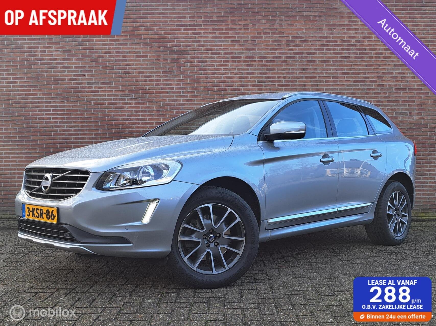 Volvo XC60 2.0 T5 FWD Kinetic/AUTOMAAT/LEER, Auto's, Euro 5, 4 cilinders, Bedrijf, XC60