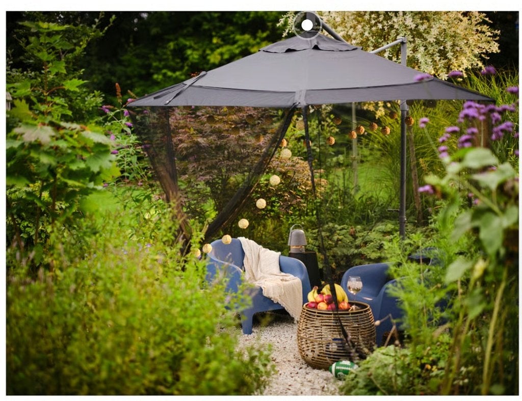 IKEA Torpön Klamboe/Muskietennet 900 cm voor om Parasol, Ophalen of Verzenden, Nieuw, Tot en met 6