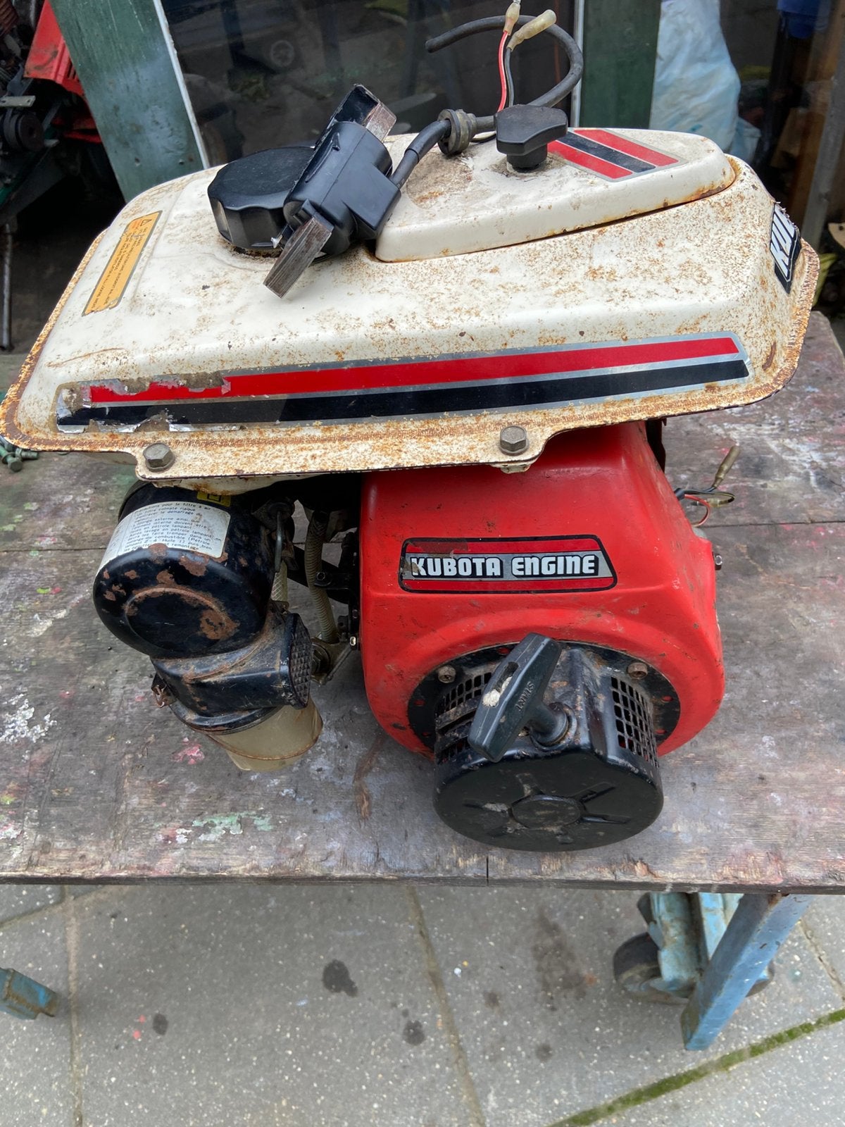 Kubota gs200 4takt motor voor onderdelen, Ophalen, Gebruikt, Benzinemotor, 1800 rpm of meer