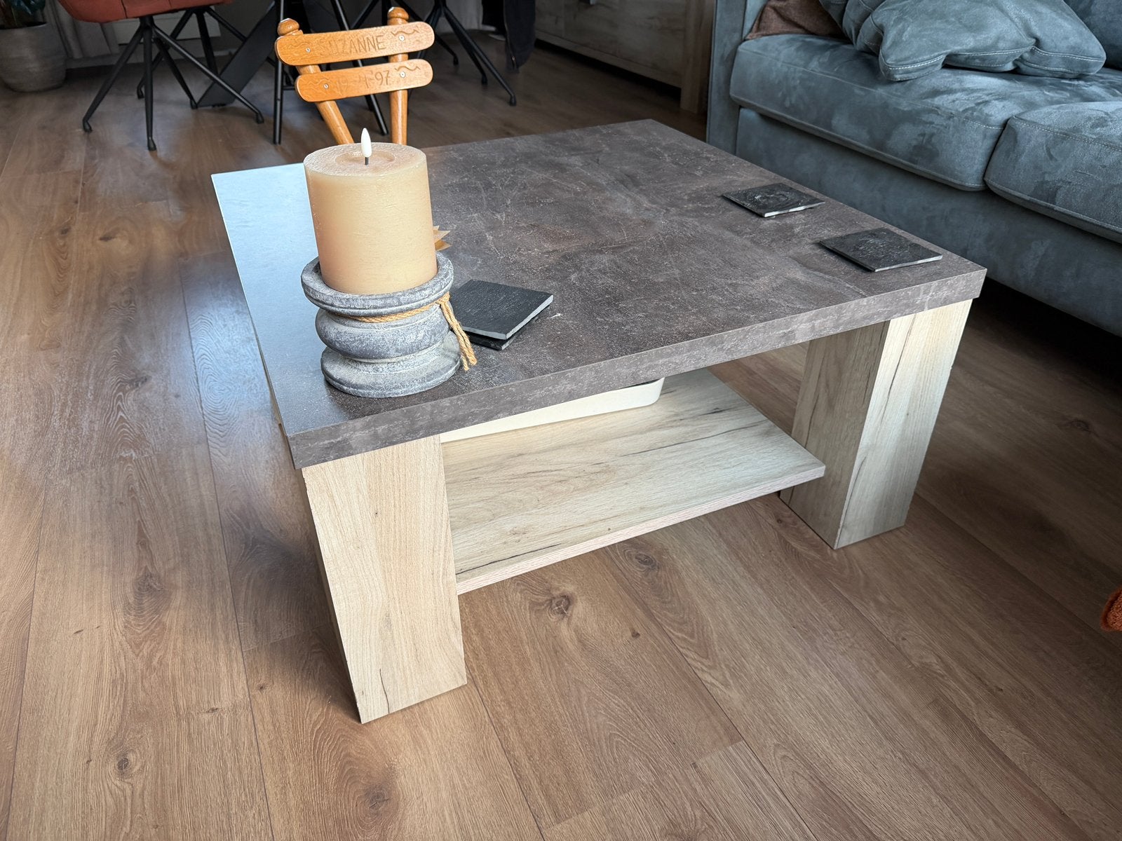 Salon tafel (profijt meubel), Ophalen, Overige materialen, 50 tot 100 cm, Industrieel/landelijk