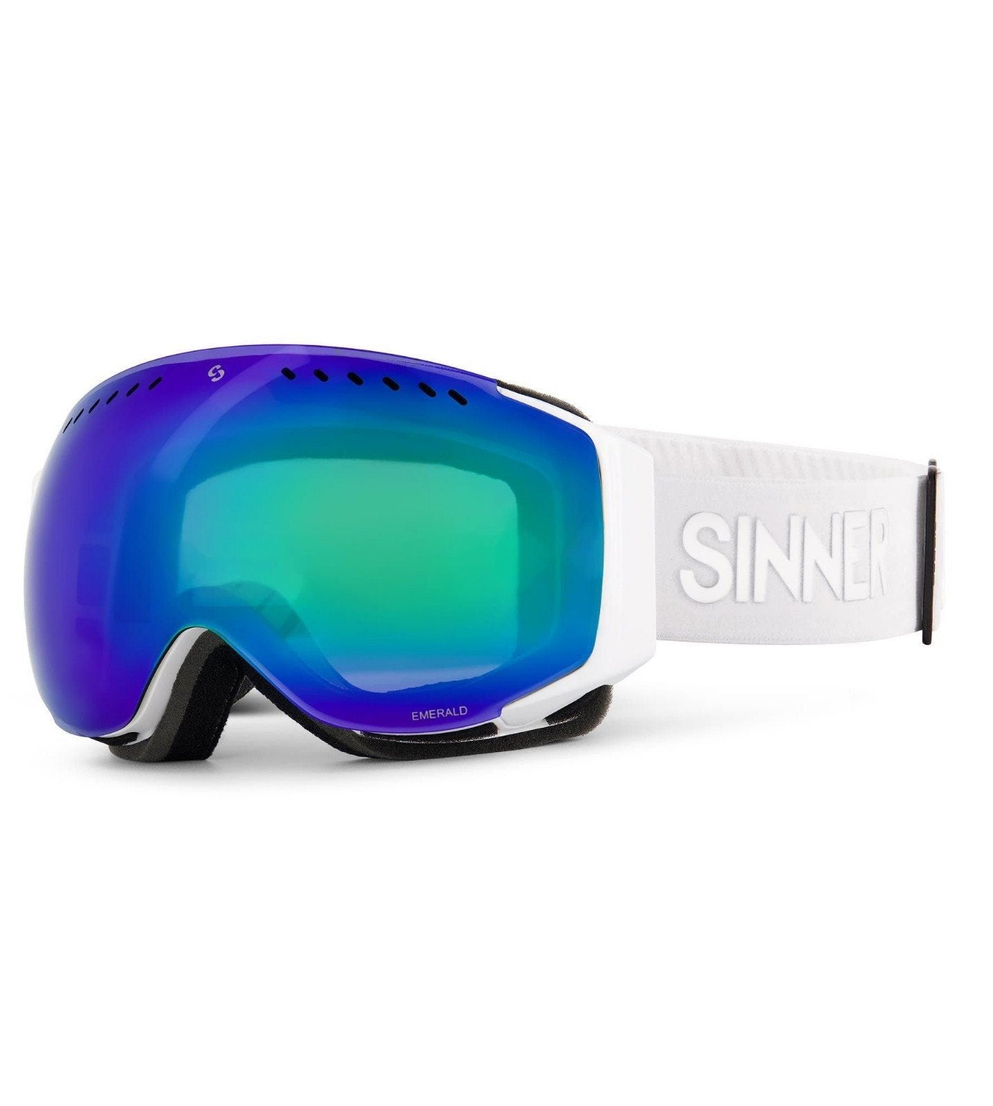 Originele Sinner Skibril Emerald Matwit, Overige merken, Verzenden, Overige typen, Nieuw