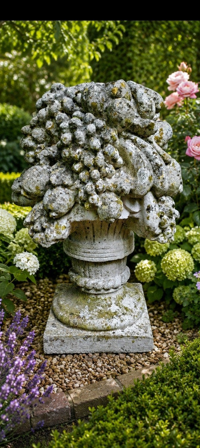 Stenen fruitbokaal, Tuin en Terras, Tuinbeelden, Ophalen, Steen