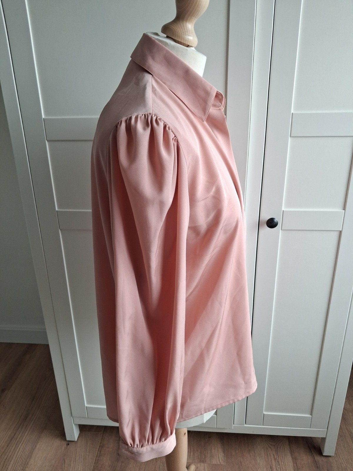 Stijlvolle vintage 70s/80s Franse designer blouse, Ophalen of Verzenden, Zo goed als nieuw, Roze, Maat 46/48 (XL) of groter