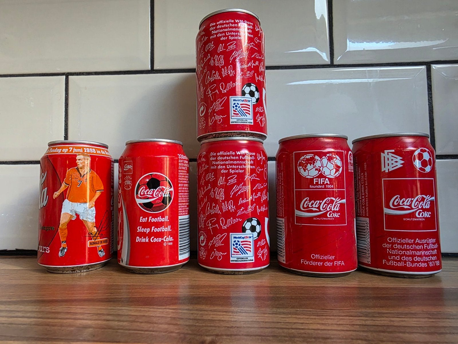 Coca-Cola WK Voetbal Blikjes - Verzameling, Verzamelen, Ophalen of Verzenden, Gebruikt