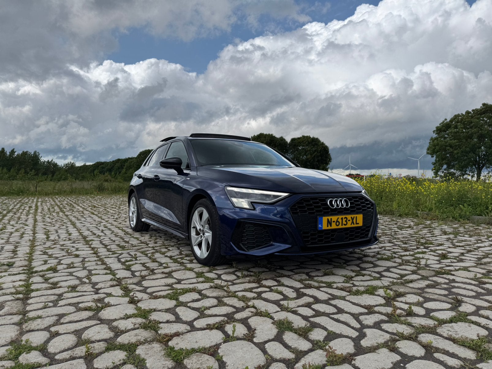 Audi A3 35 Tfsi S edition 150pk S-tronic 2022 Blauw, Auto's, Euro 5, 1498 cc, 4 cilinders, Blauw