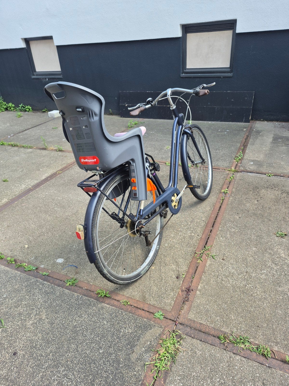B'Twin stadsfiets met kinderzitje, Velgrem, Versnellingen, Ophalen, Overige merken