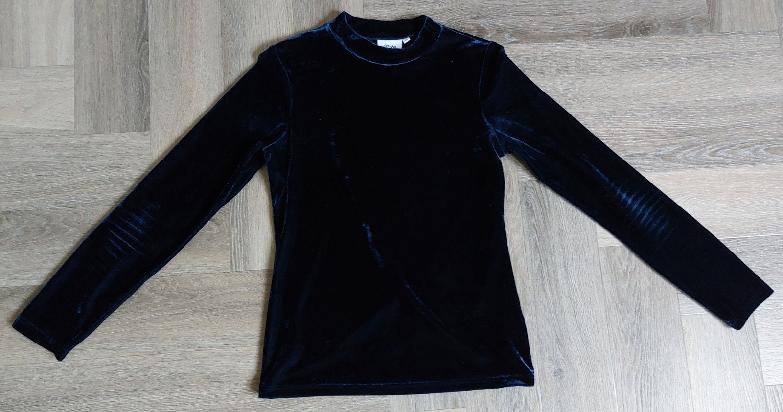 RM Donkerblauwe fluwelen trui - Maat S, Kleding | Dames, Blauw, Ophalen of Verzenden, Zo goed als nieuw, Lange mouw