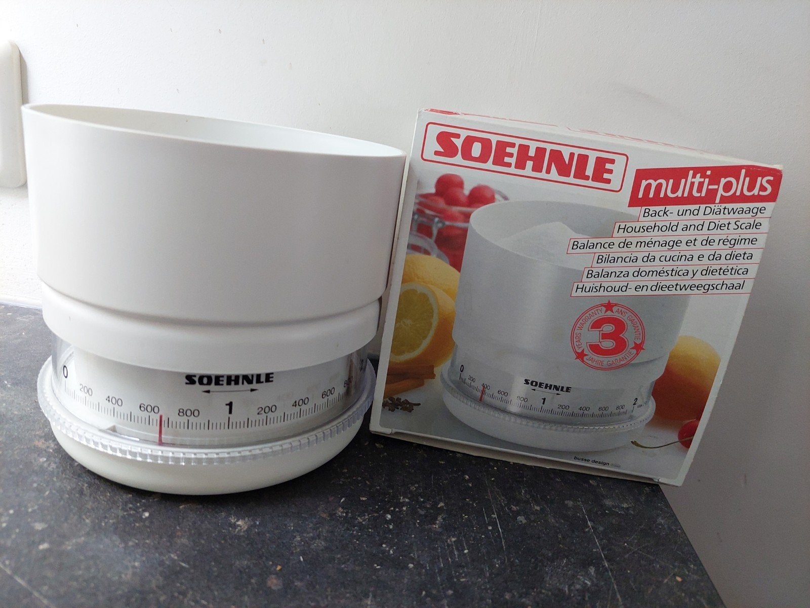 Soehnle Multi-Plus Keukenweegschaal - Nieuw in doos, Minder dan 10 kg, Keukenweegschaal, Nieuw, Ophalen of Verzenden
