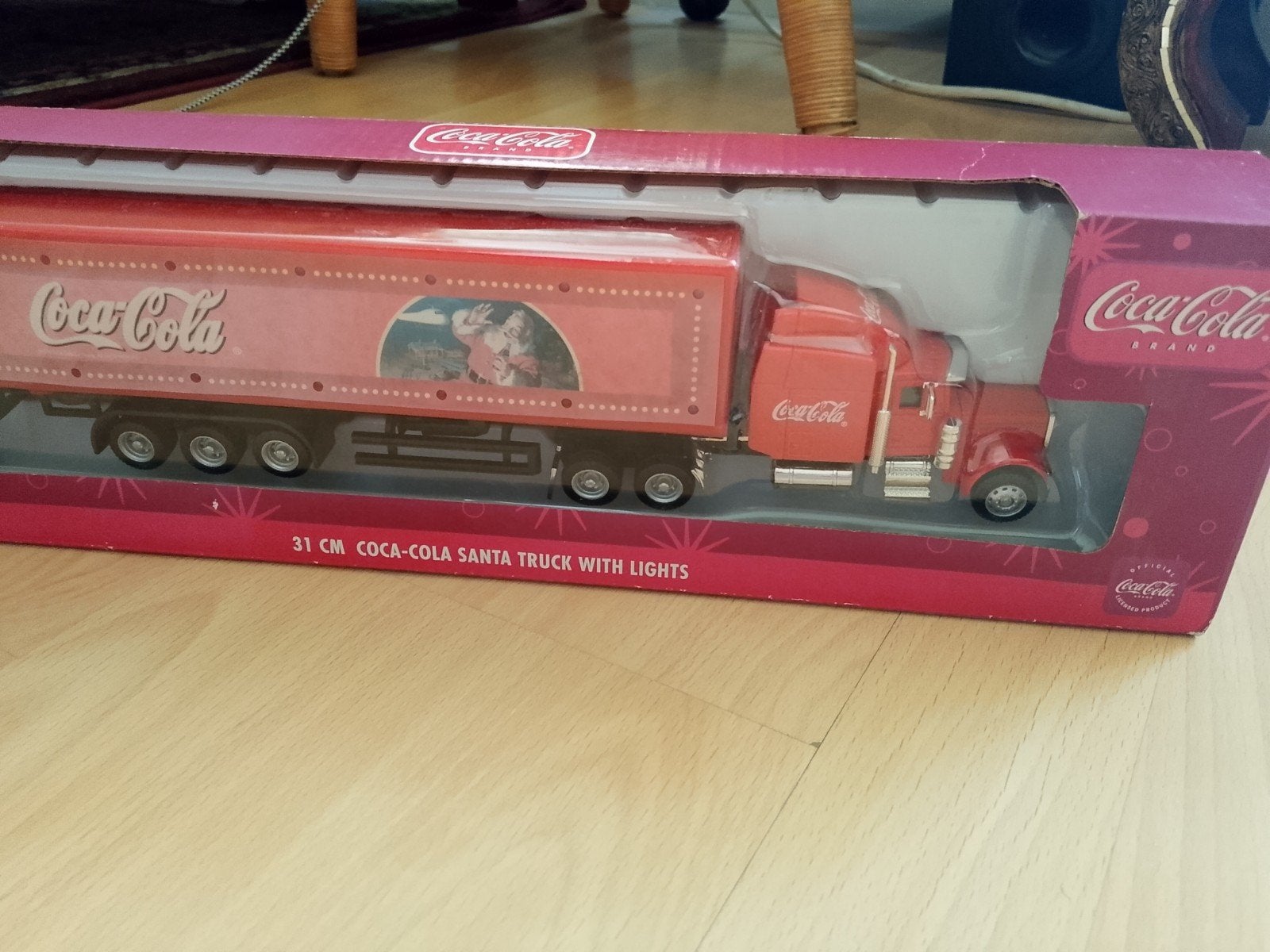 COCA COLA Kersttruck - Die Cast - met 28 lights, Hobby en Vrije tijd, Ophalen of Verzenden, Nieuw, Bus of Vrachtwagen, Overige merken