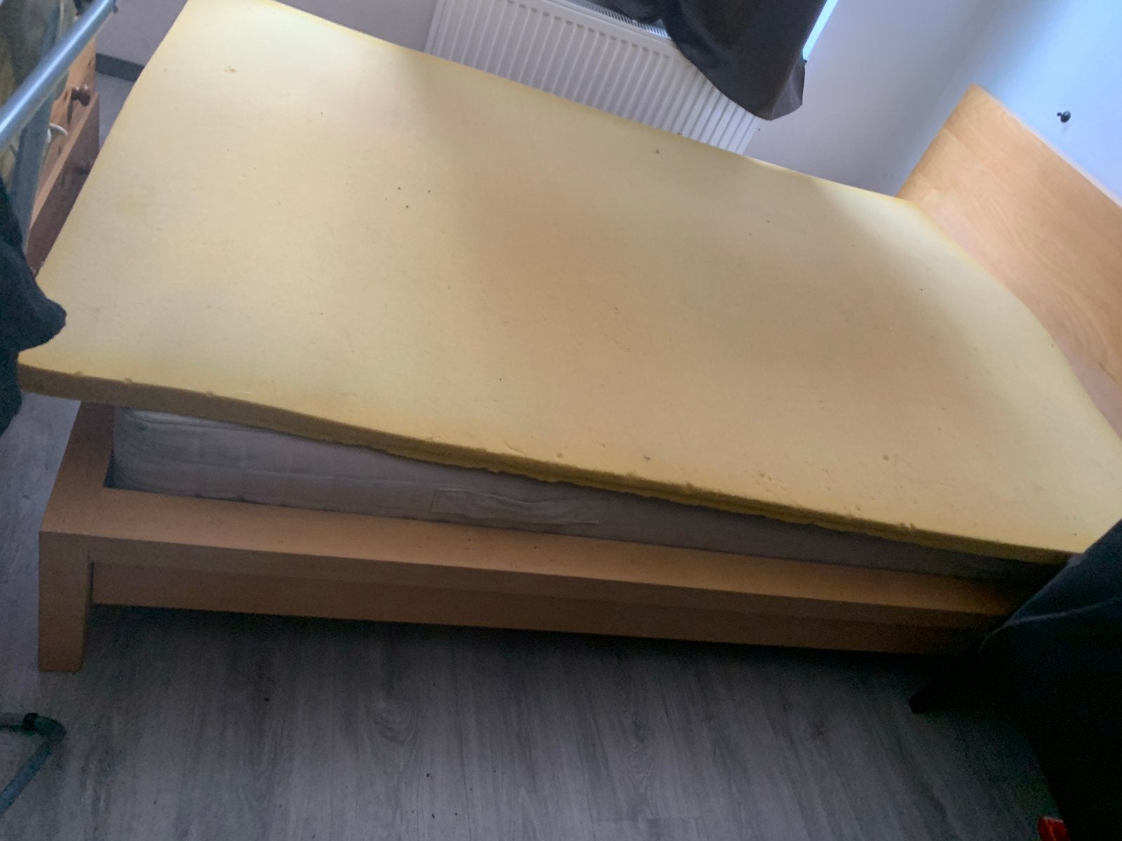 Bed 160x200 - Tweepersoonsbed met lattenbodem, Huis en Inrichting, Slaapkamer | Bedden, Ophalen, Gebruikt, Overige kleuren, Tweepersoons