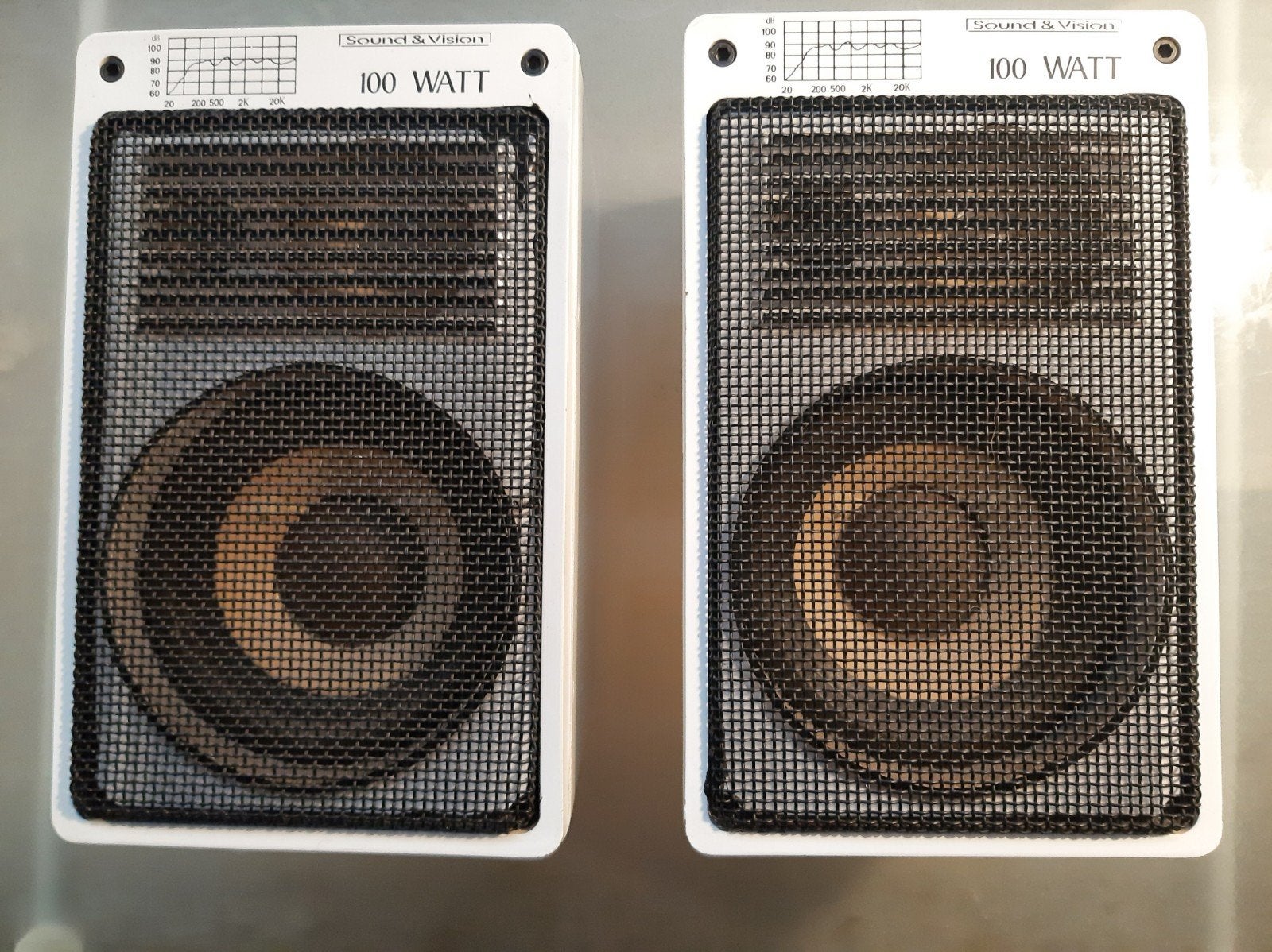 Sound & Vision 100 Watt Speakers - Set van 2, Stereo speakers, Gebruikt, 60 tot 120 watt, Ophalen