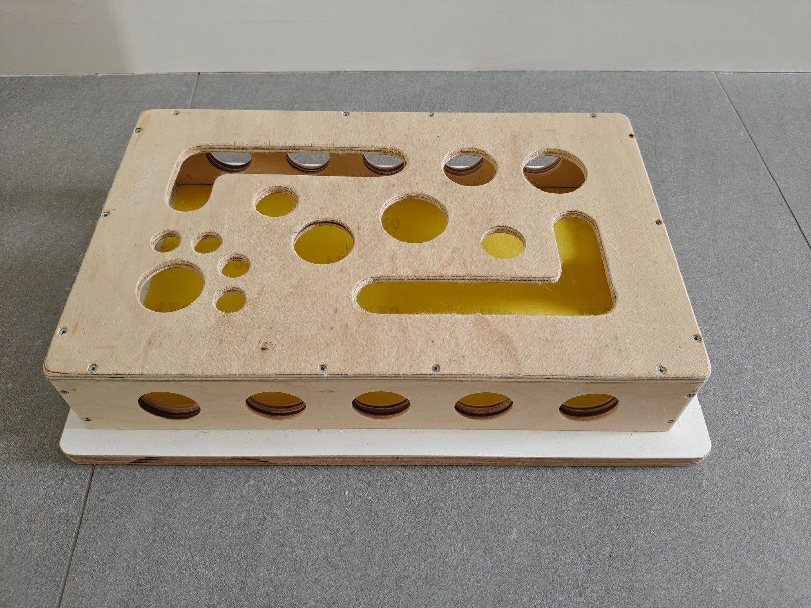 Mooie houten activiteitendoos voor katten, Ophalen of Verzenden, Nieuw, Intelligentiespeelgoed