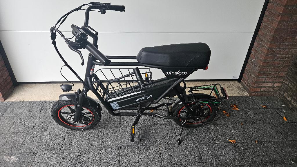Windgoo F1 elektrische fiets met extra bagage ruimte achter, Fietsen en Brommers, Fietsen | Vouwfietsen, Ophalen of Verzenden