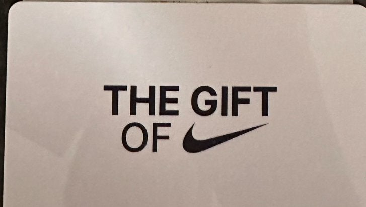 Giftcard Nike €30, Eén persoon