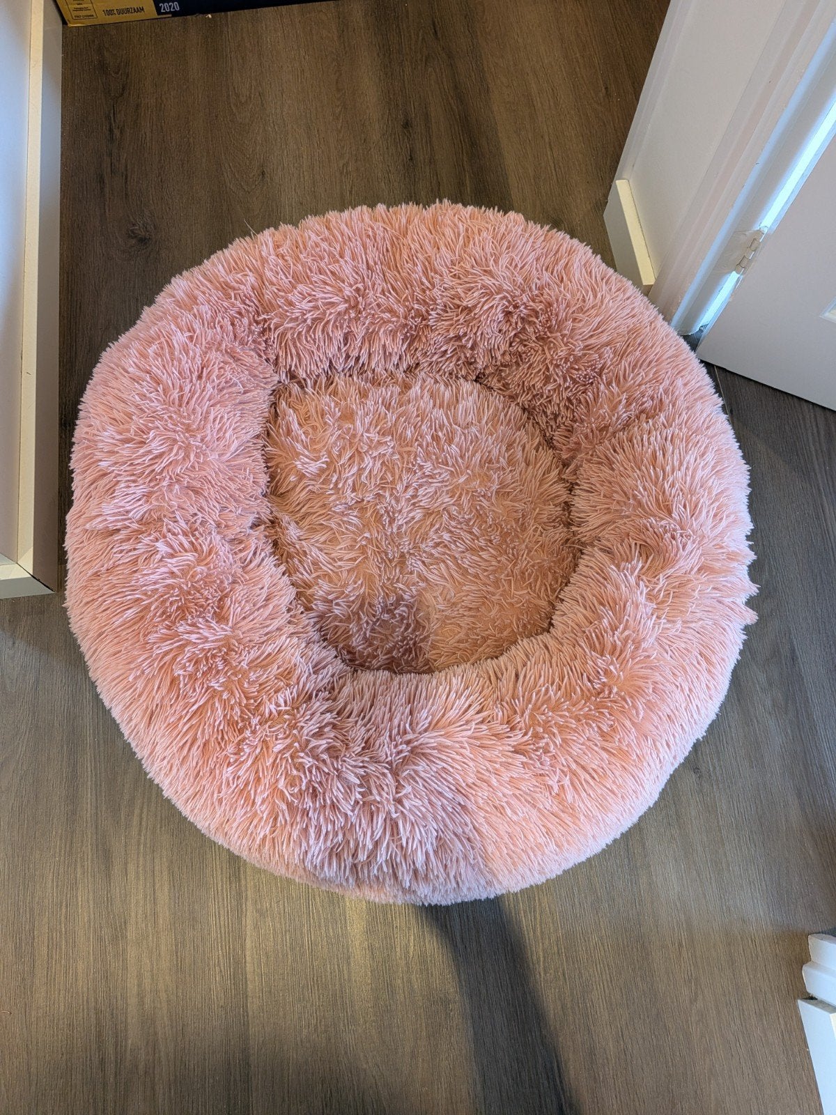 Roze dierenkussen / donut voor kat of hond 80 cm, Ophalen of Verzenden, Zo goed als nieuw