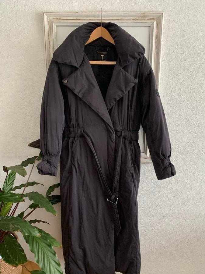 Ted Baker London Zwarte Lange Puffer jas maat M zgan, Ophalen of Verzenden, Zo goed als nieuw, Maat 38/40 (M), Zwart