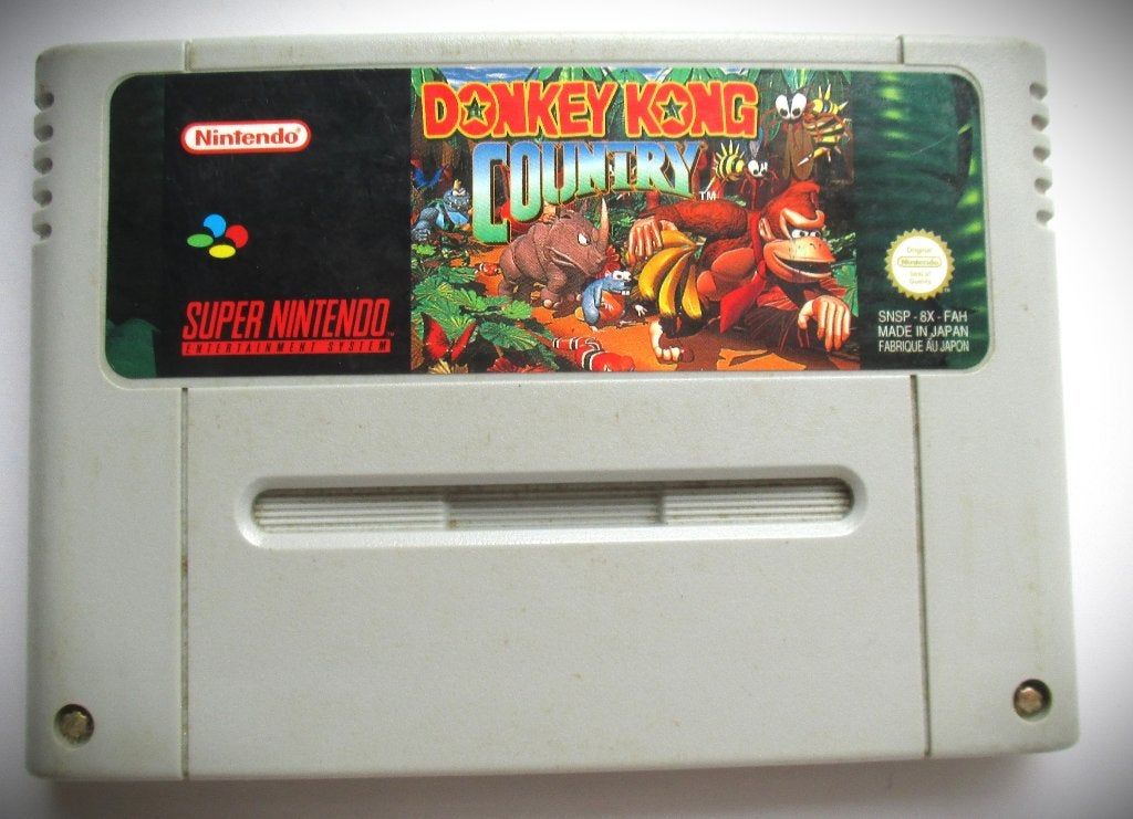 Donkey Kong Country~Nintendo SNES~Super Nintendo~ 1994, Avontuur en Actie, Gebruikt, 2 spelers, Eén computer