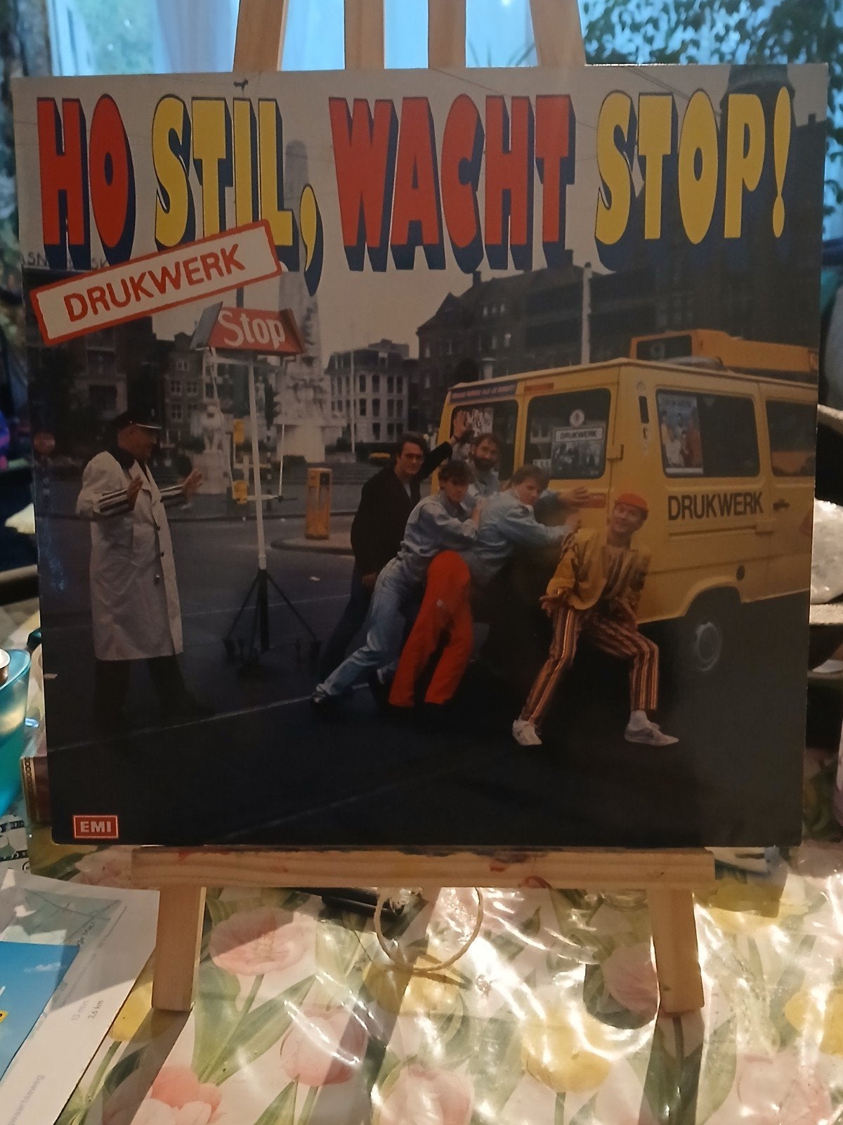 Drukwerk Ho Stil, Wacht Stop! (LP, Pop, 1981), Ophalen of Verzenden, Gebruikt, 12 inch, LP