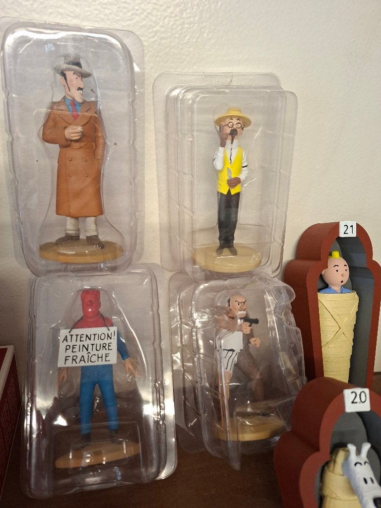 4 nieuwe beeldjes Hergé Moulinsart in originele verpakking, Ophalen of Verzenden, Kuifje, Nieuw, Beeldje of Figuurtje