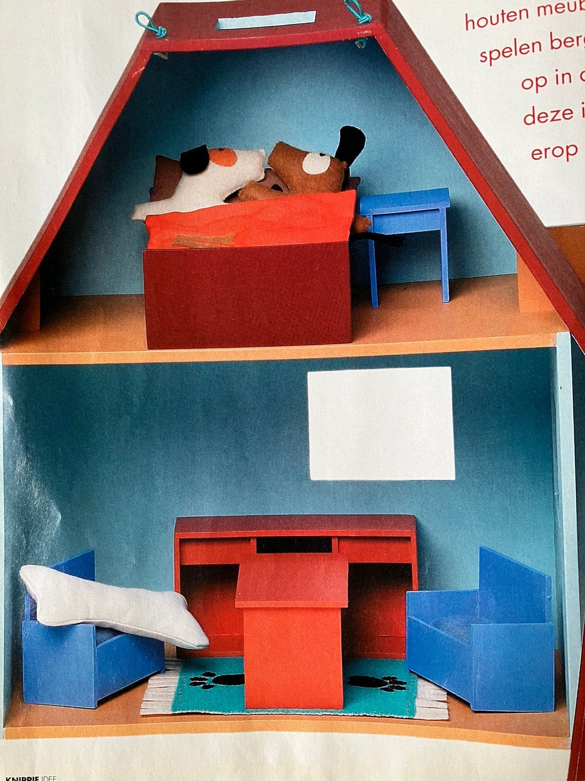 Zelf maken: honden-poppenhuis, Hobby en Vrije tijd, Ophalen of Verzenden, Zo goed als nieuw