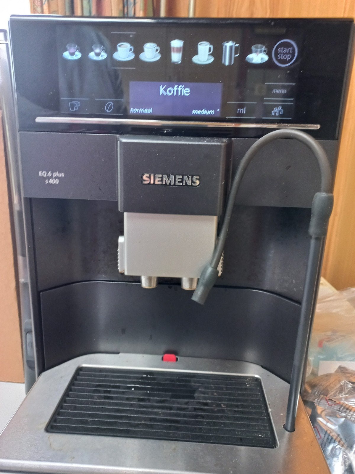 Siemens EQ.6 Plus S400 volautomatische espressomachine, Ophalen, Gebruikt, Espresso apparaat, Koffiebonen