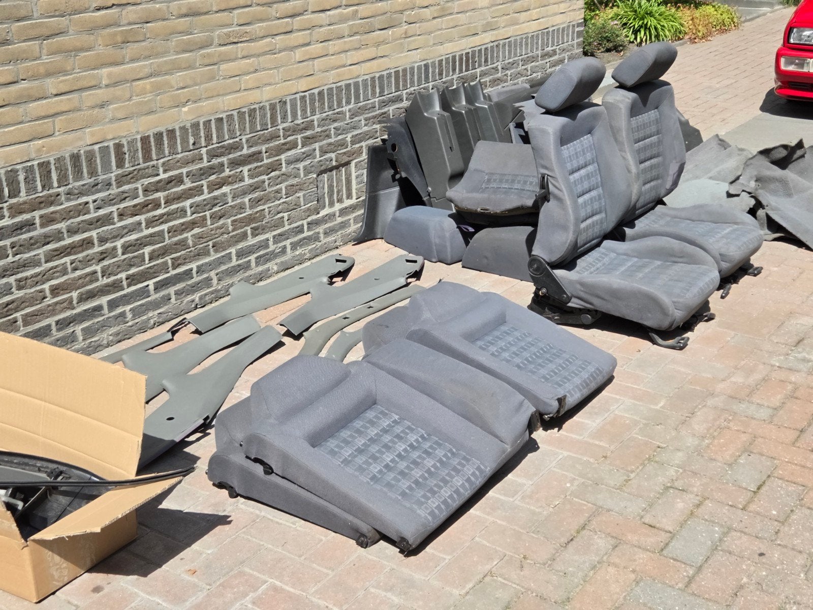 Gargeopruiming: VW Corrado interieur met deurpanelen, Auto-onderdelen, Interieur en Bekleding, Ophalen, Gebruikt, Volkswagen
