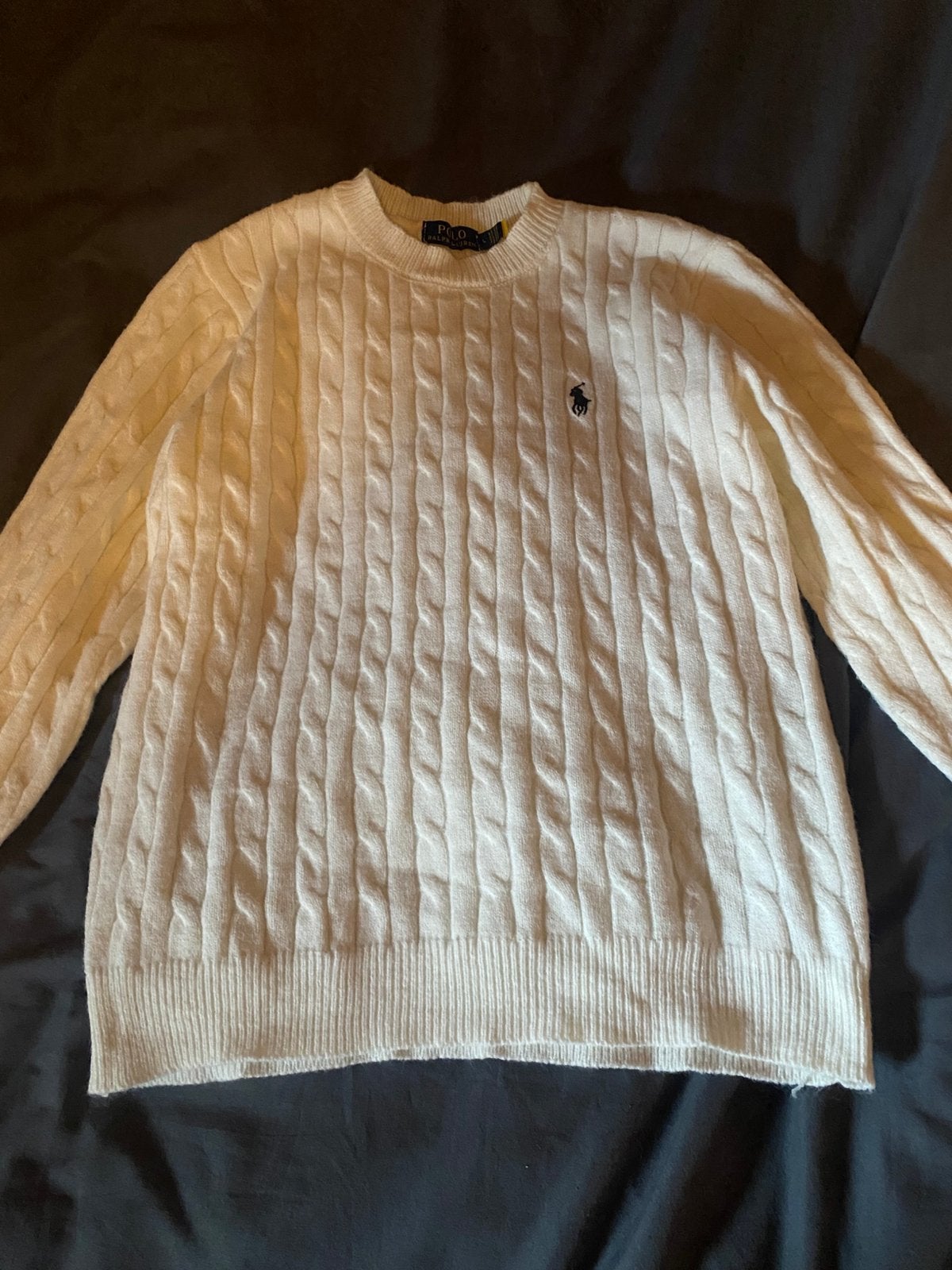 Ralph Lauren trui maat M / creme kleurig, Verzenden, Zo goed als nieuw, Maat 38/40 (M), Wit