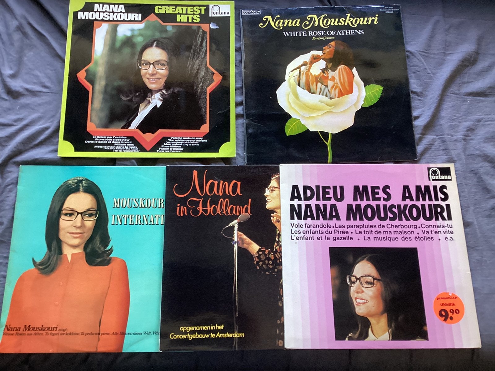 Nana Mouskouri 5 Lp’s, Ophalen, Overige formaten, Overige typen, Zo goed als nieuw